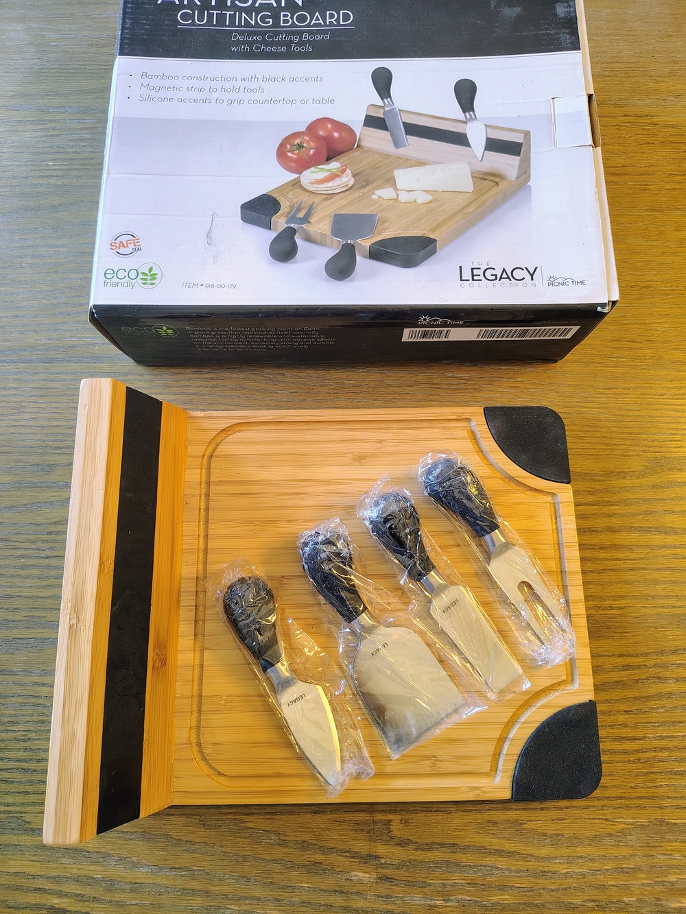Picnic Time Legacy Collection Artisan Cutting Board Deluxe Set *READ*
